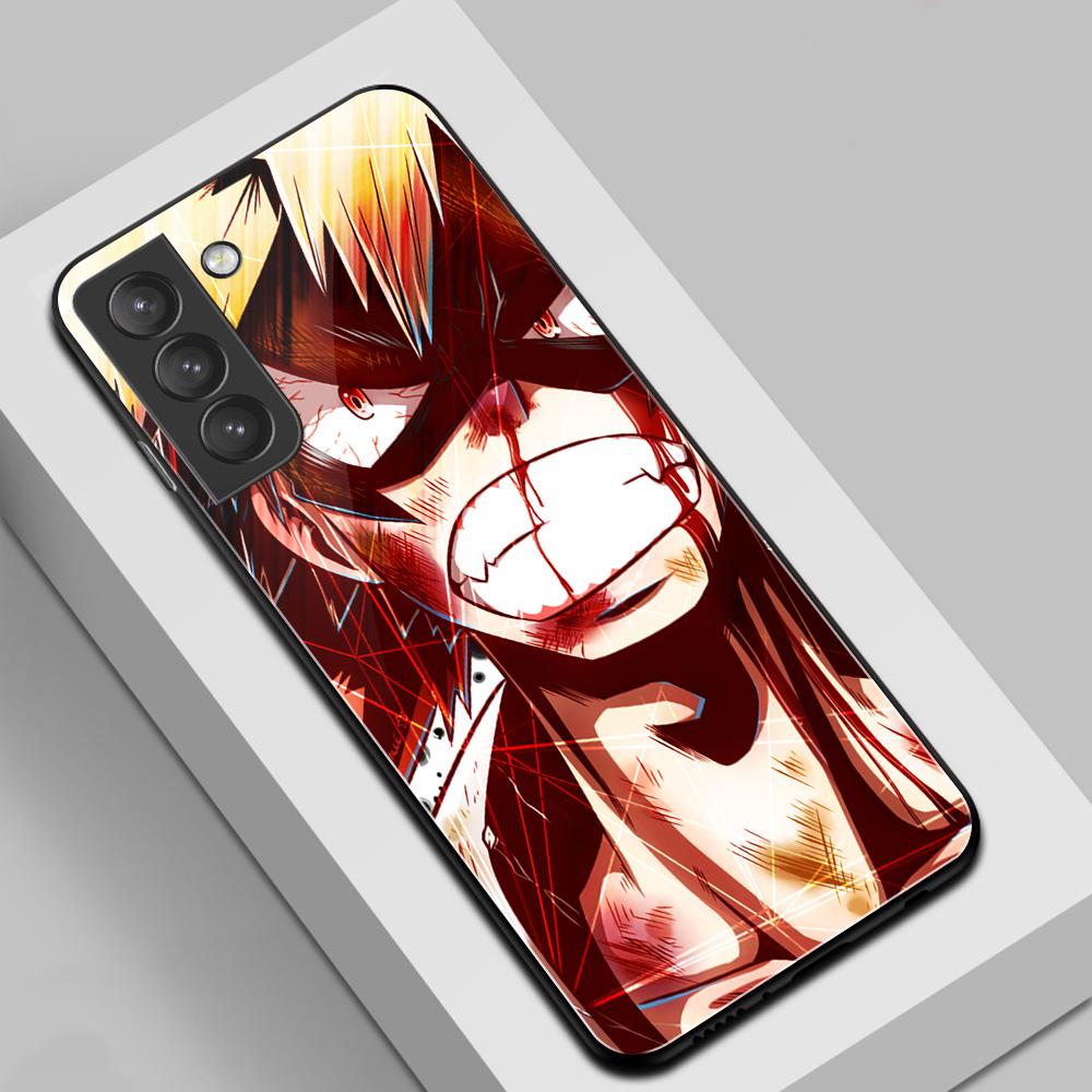 Bakugou Katsuki Scorch аниме для Samsung S22 стеклянный чехол S8 S9 S10 Note 8 9 10 S10e S20 S21 plus Ultra Cover My Hero Academia