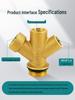 1-Inch Copper Boiler Safety Relief Valve with Auto Air Vent & Pressure Gauge