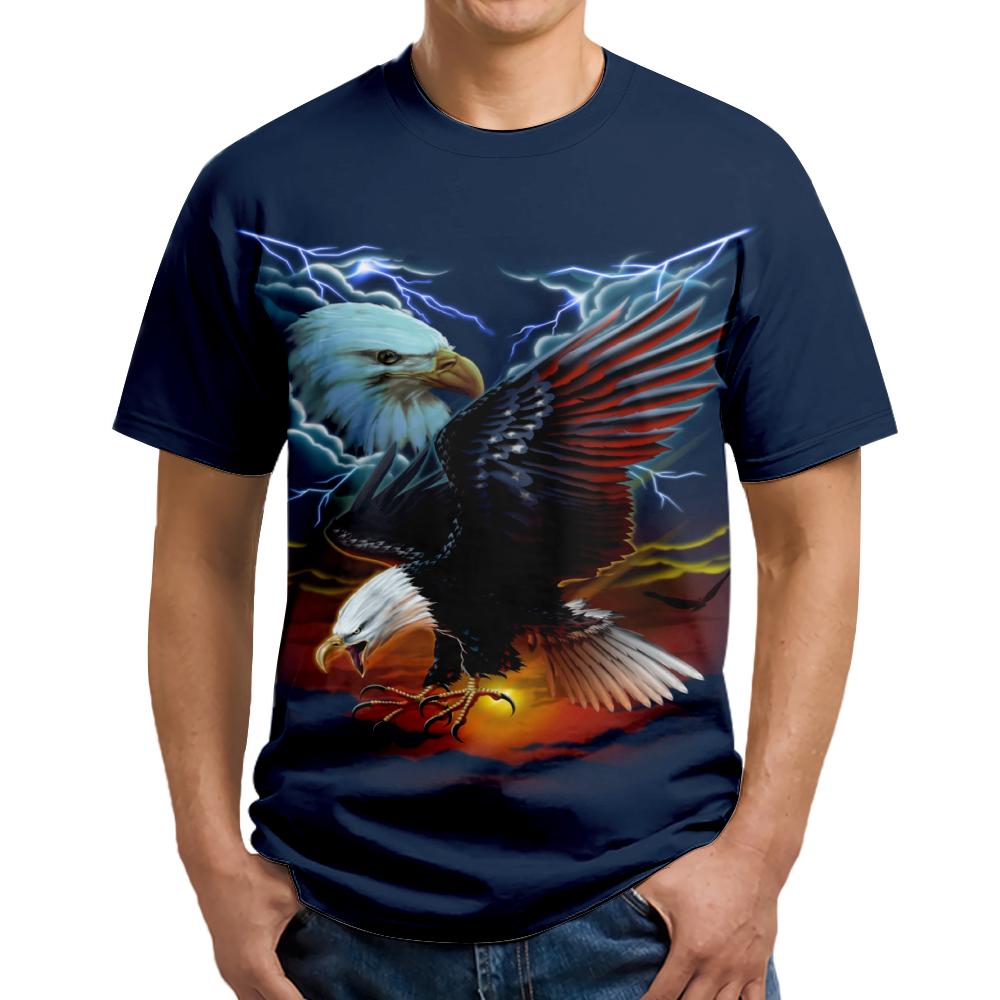 Мужская одежда с рисунком орла и 3D-печатью