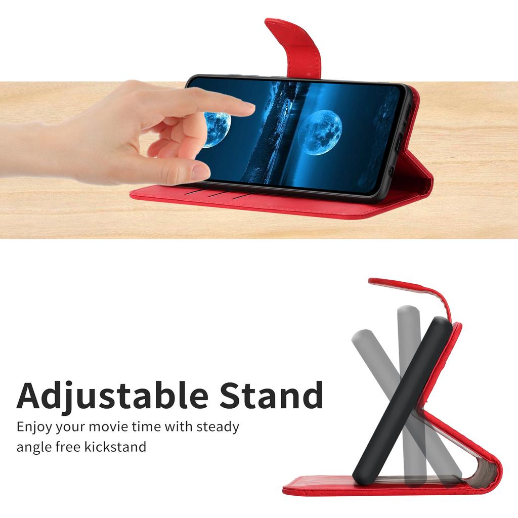 For Oppo Reno13 Pro 5G Case Skin Touch Lines Imprinted PU Leather Flip Phone Cover