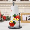 Yousheng Рождественский держатель для рулонов бумаги Санта-Снеговик Красные фрукты Праздничное украшение для рабочего стола Кухонный органайзер для впитывающих масло бумажных полотенец Стеллаж для хранения