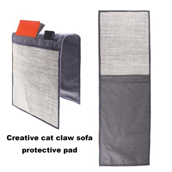 Когтеточка для кошек Охлаждающая подставка для когтеточек с большой поверхностью Игровая подушка из сизаля Сохраните свой диван Когтеточка с кошачьей мятой Двойная загрузка высокой плотности
