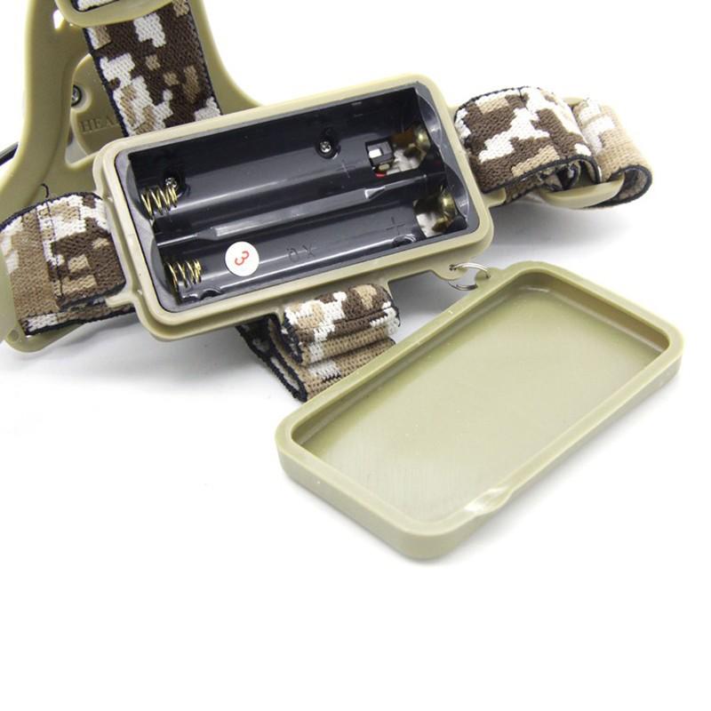 1200 люмен светодиодный налобный фонарь камуфляжный налобный фонарь для кемпинга налобный фонарь с зарядным устройством