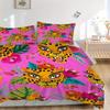 3pcs Jaguar Print Bedding Set, Suitable for Bedroom Decoration, (Includes 1 Duvet Cover And 2 Pillowcases, Quilt Not Included) yy250822186
