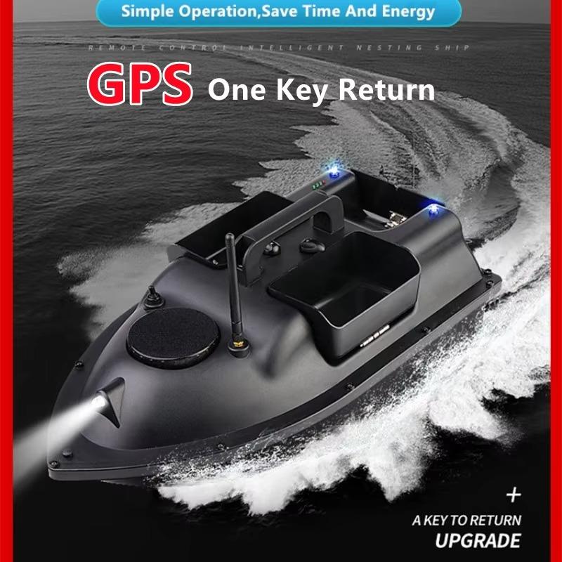 V18 GPS Лодка для прикормки - 3 контейнера для прикормки, функция автоматического возврата, 5200 мАч EU / 12000 мАч Беспроводной пульт дистанционного управления электрическая лодка для прикормки