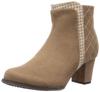 TEAN Women's Short Boots, Beige Suede, Size 22.0 Cm, TN4012
