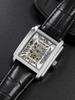 CHENXI Casual Business Mechanical Men's Watches Waterproof Luminous Skeleton Original Men's Watch Leather Strap Gift