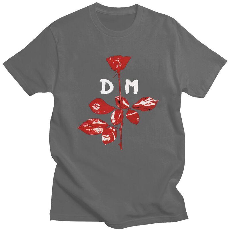 Custom Male Electronic Rock D-Depeche Cool Mode T Shirts Short Sleeve Cotton Tshirt Classic T-shirt Casual Tees Clothing