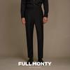 FULL MONTY Мужские брюки из смесовой шерсти с высокой талией в стиле business casual
