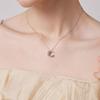 Ожерелье Star Moon Женское легкое роскошное темпераментное ожерелье Star Moon Zircon Clavicle Chain из нержавеющей стали Ins Girly