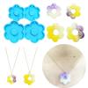 Jewelry Casting Molds,Silicone Pendant Resin Molds Flower Epoxy Resin Casting Mold for Earrings Necklace Keychain Making