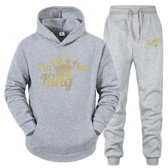 Женская спортивная одежда с длинными рукавами для пар, толстовки с капюшоном и брюки для бега, женские повседневные повседневные спортивные костюмы с капюшоном, комплект из 2 предметов