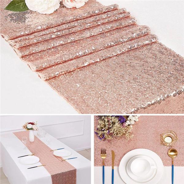 Блестящая скатерть с блестками для свадебной вечеринки, мероприятия, банкетного стола, роскошная скатерть для ужина, украшение для домашнего свадебного стола