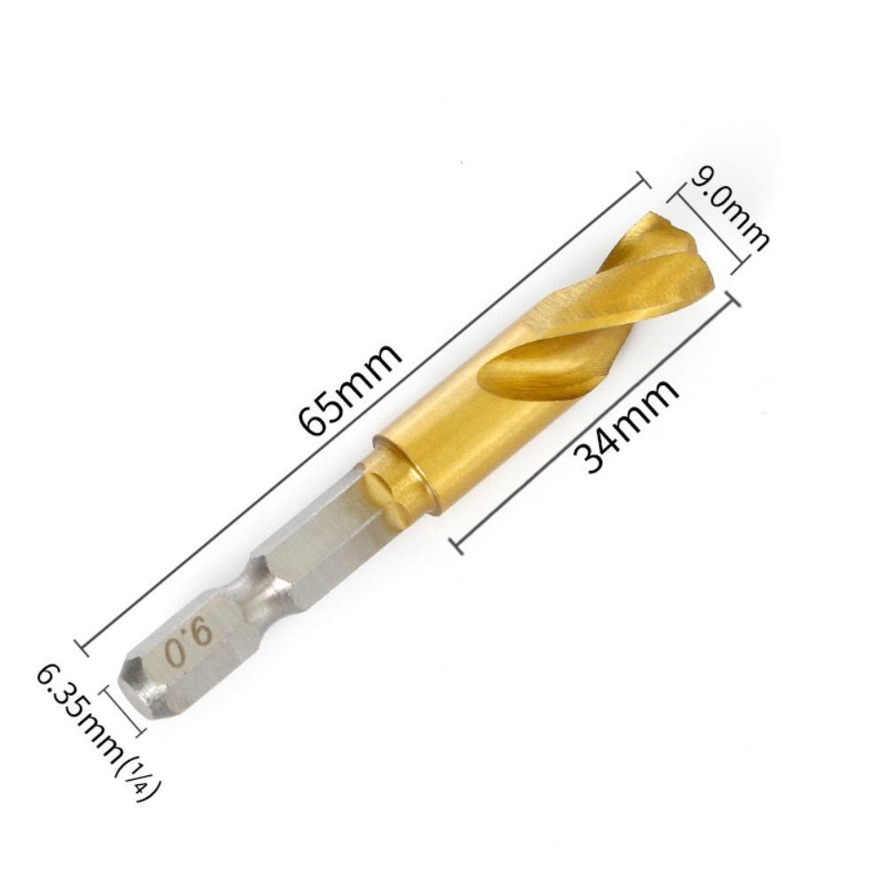 Ultra-short Hole Opener Hex Shank Stainless Steel Special Drill New Twist Drill Bit  Wood Metal