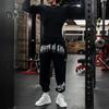 Мужские спортивные штаны с буквенным принтом, завязывающиеся на щиколотке, эластичная резинка на талии, утолщенные, свободные, баскетбольные, для бега, для активного отдыха, длинные спортивные брюки