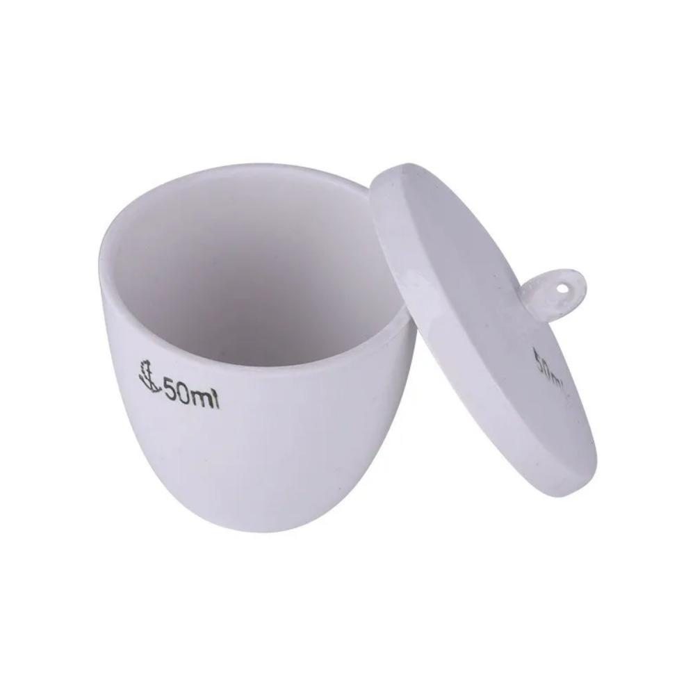 Доступны все размеры от 5 мл до 300 мл Фарфоровый лабораторный тигель 1 шт. Керамический тигель с крышкой для школьных лабораторных экспериментов