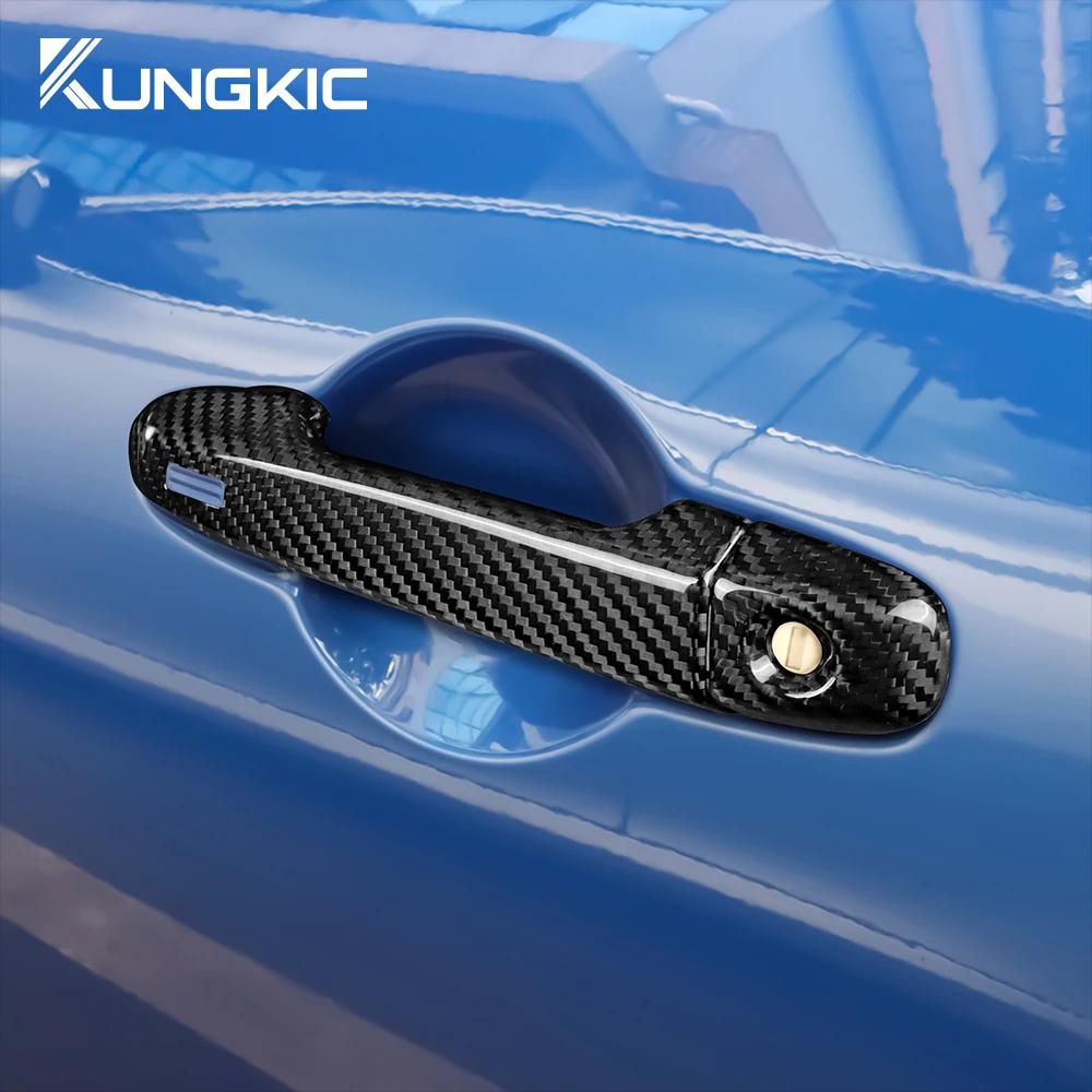 Для Subaru BRZ Toyota GR86 2025 2025 2025 2025 Настоящие Аксессуары из Жесткого Углеродного Волокна Наклейка на Ручку Двери Автомобиля Накладка на Ручку