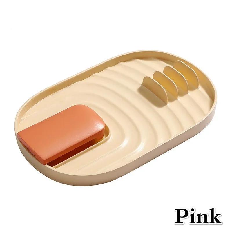 Пластиковая подставка-подставка для крышек кастрюль и сковородок, держатель для ложек, кухонные инструменты, кухонный держатель для ложек, пластиковая складная подставка, кухонные гаджеты