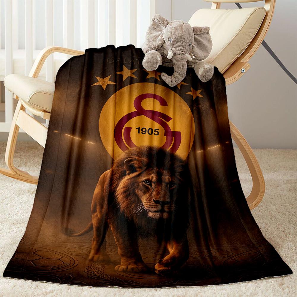 Galatasaray 220 Blanket Durable Comfort Suitable for Bedding Chair Couch Four Seasons Universal Digital Print