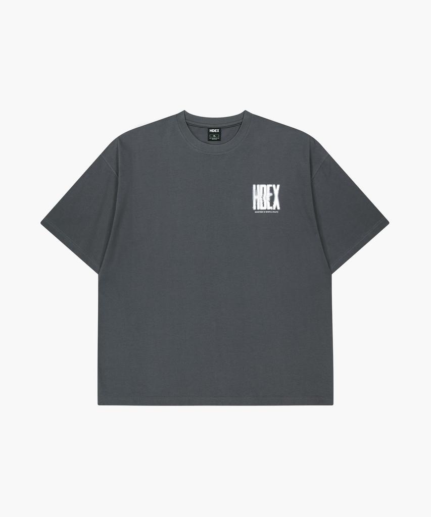HDEX Печатный короткий рукав с трещинами (Древесный уголь)