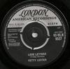 7-дюймовая пластинка KETTY LESTER - Love Letters 45HLN9527 London Records 1962 UK Pop Б/у