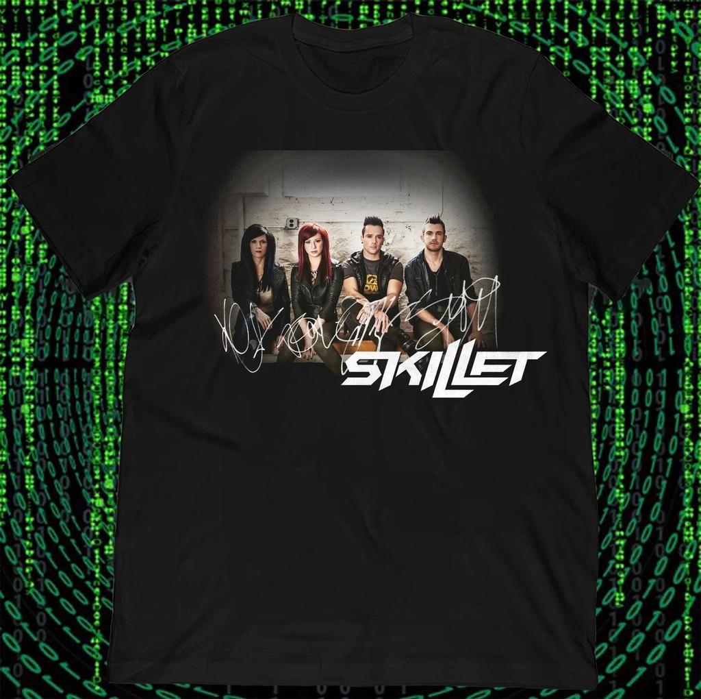 Skillet Members signed T Shirt Rock Band S-5XL Q8374