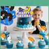 Cake Space Explorer Decorations Rocket Inserts Celebration Event Party Supplies