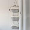 3 Layer Wall Hanging Storage Basket Cotton Rope Organizer Home Decor Hanging Basket Household