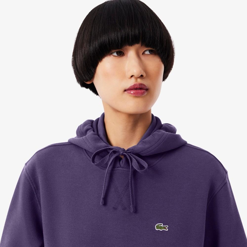 Lacoste Женская двусторонняя пике-толстовка с капюшоном SF5259-55NZSV