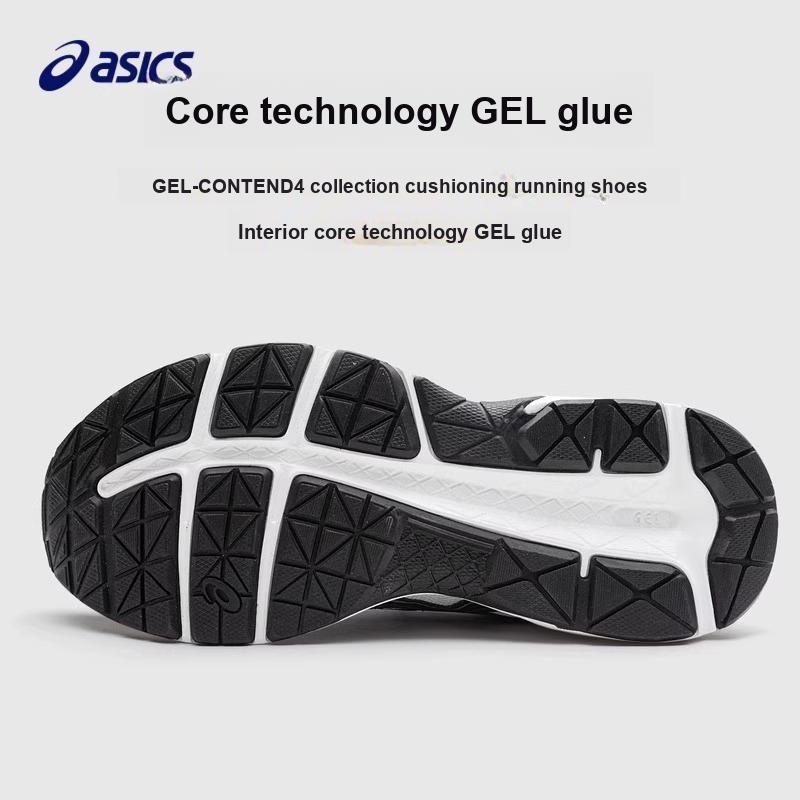 Asics Gel-Contend 4 Running Shoes Kids Sneakers White Blue 1014A322-101