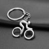 Metal Sporty Man Road Bicycle Figure Keychain Keyring Trinket Souvenirs Creative for Bike Cycling Biker Chain Hanging Accessorie
