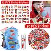 110 PCS Firetruck Party Favors, Fire Truck Temporary Tattoos Slap Bracelets Keychains Stickers Badges Goodie Bags for Fire Truck Birthday Party