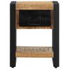 VidaXL Tables de chevet 2 pcs bois de manguier massif brut 4013568