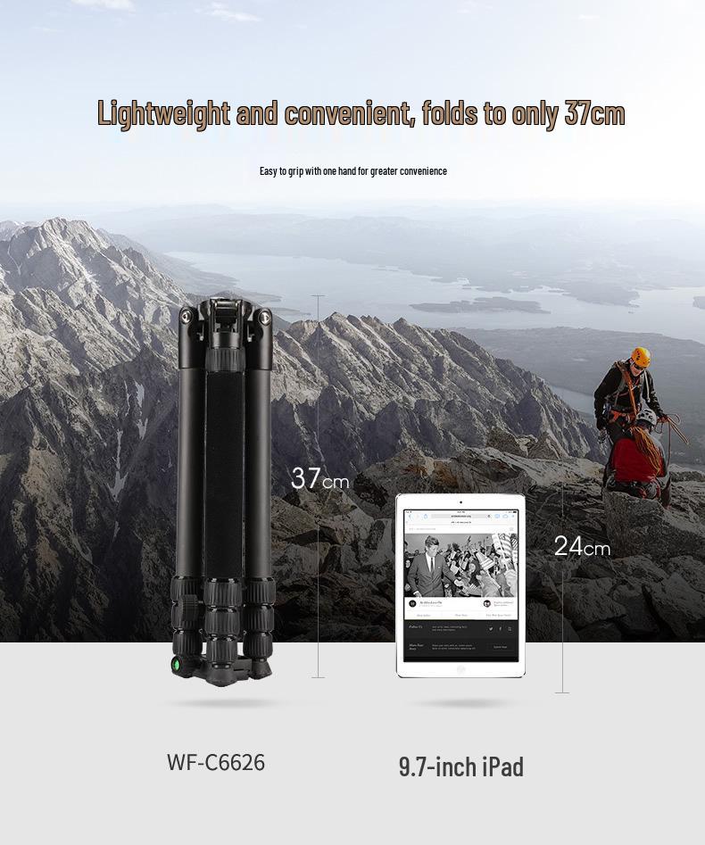 Weifeng C6626 Профессиональный штатив и монопод из углеродного волокна для DSLR-камер