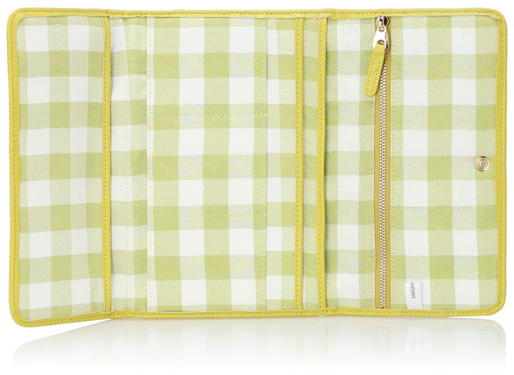 Clutch Gingham Maternity Notebook Case Lime [Hazel] (S) Women's