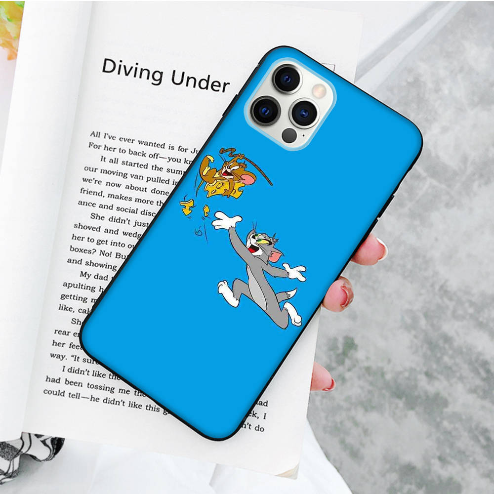 Мягкий чехол JT47 Cat Tom and Mouse Jerry для OPPO Reno 8 6 5 4 Pro Plus Find X3 A17 A3 A31 A38 A40 A53 A54 A55 A74 A76 A78 A77 A80 A94 A95 A96 Lite