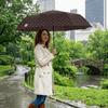 U-Shaped Handle Folding Umbrella 8-Rib Manual Travel Rain Umbrella UV Protection Umbrella  Outdoor