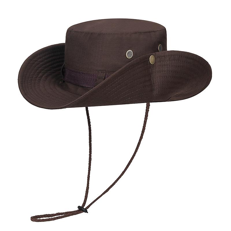 Женская рыболовная шляпа с завязками и большими карнизами, для походов, защиты от солнца, для отдыха, в стиле вестерн, для альпинизма, для рыбалки, из чистого хлопка