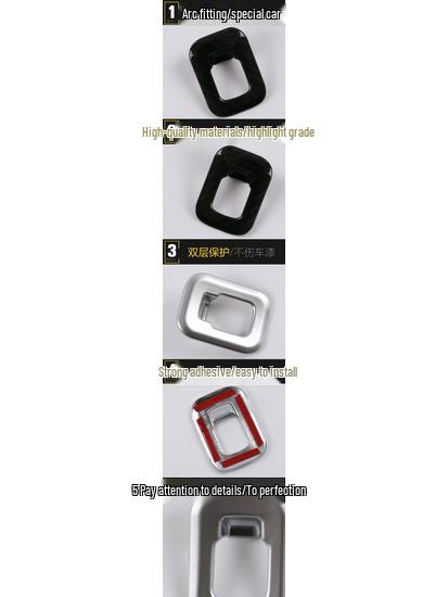 GLC Tailgate Button Decorative Frame & Sticker for 17 Models