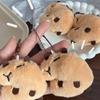 Cartoon Capybara Plush Keychain With Squeaky Sound Bag Pendant Soft Practical Decoration Accesories For Bags And Keys
