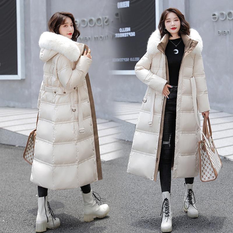 Winter Down Cotton Parkas Jacket Women's Fur Padded Jacket