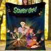 Scoobydoo Theme Printed Blanket Perfect For Couch Bed Travel Outdoor Use Machine Washable Cozy Durable