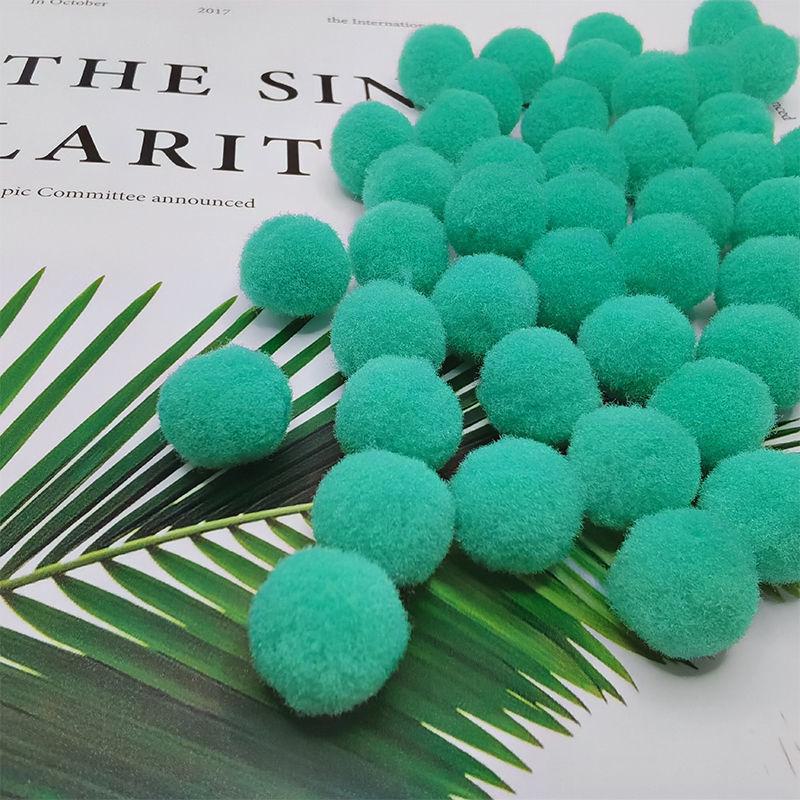 Разноцветные эластичные помпоны для поделок своими руками для детей - плюшевые, красочные шарики для творческих проектов и украшений