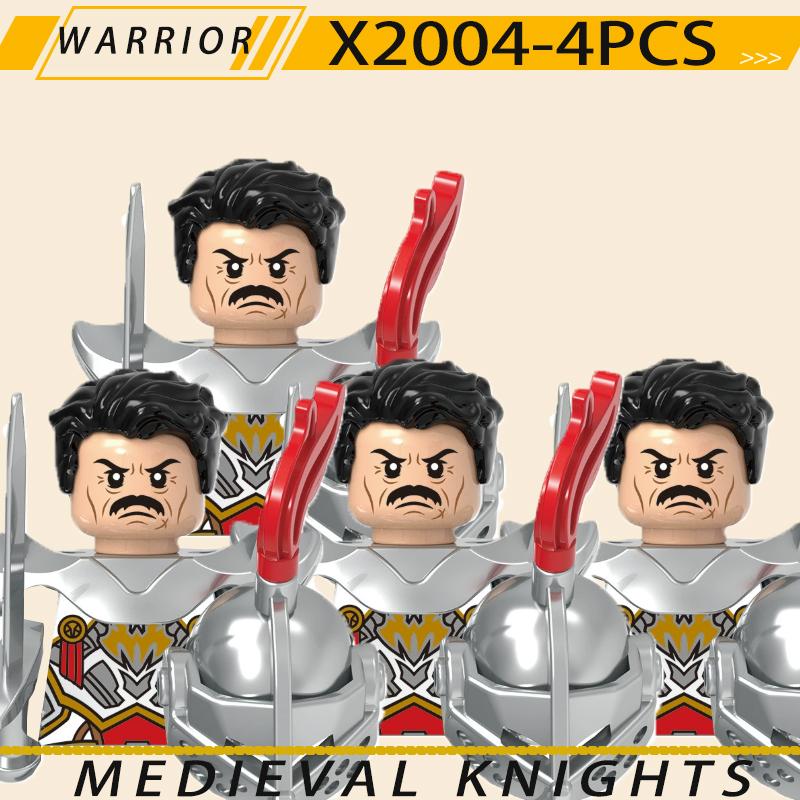 Medieval Military Jerusalem Tripoli Knight Building Blocks Castle Lionheart Hospital Teutonic Soldier Figures Warrior Bricks Toy