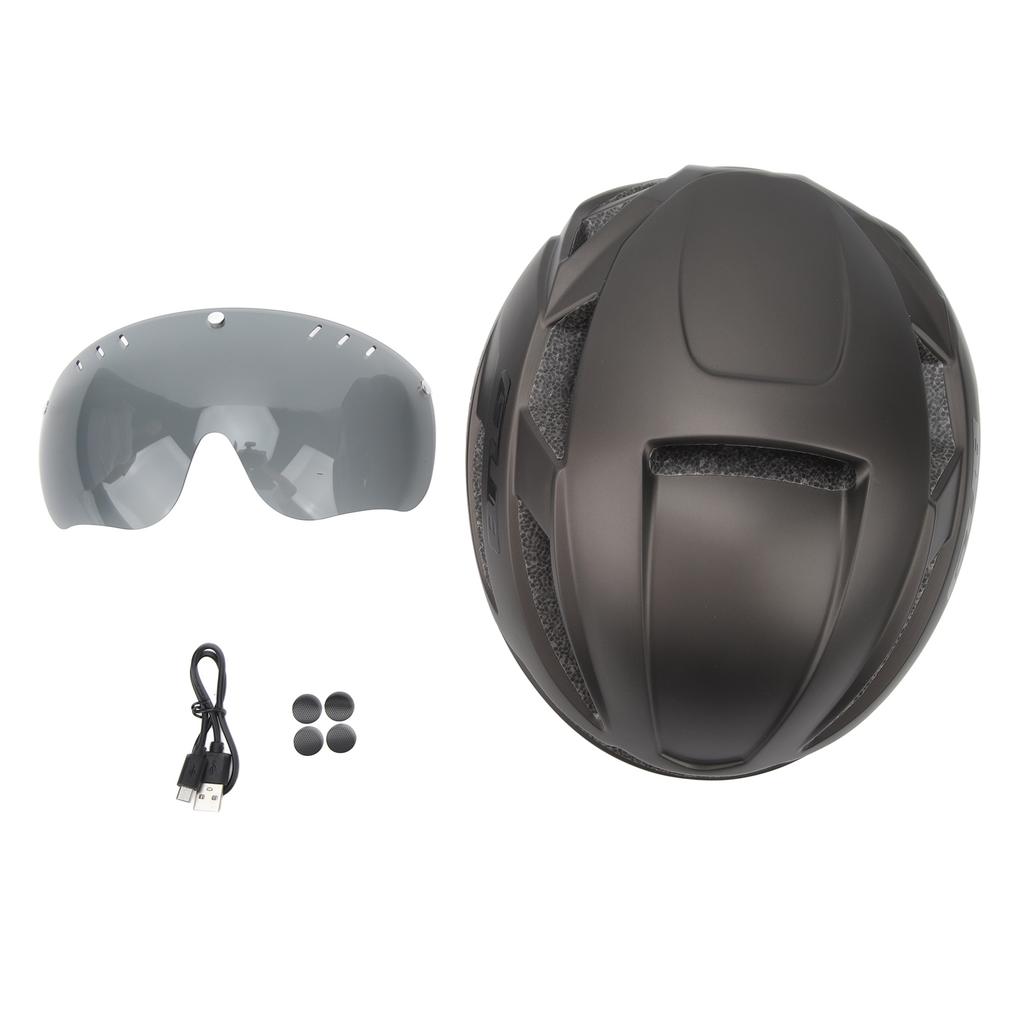 CJD XXL Взрослый велосипедный шлем Велосипедный шлем с USB-зарядкой Задний фонарь Съемный магнитный