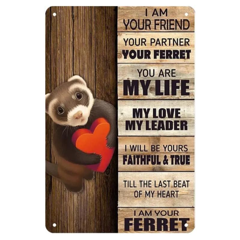 New Vintage Siamese Cat I Am Your Friend Your Partner Your Cat Funny Metal Tin Sign Wall Decor Man Cave Bar Retro Metal Vintage