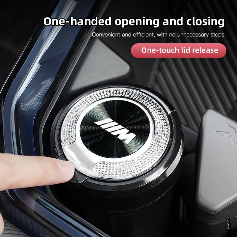 BBIH8 ABS Car interior large capacity ashtray Valve Cap For BMW X1 X2 X3 X5 X4 X6 X7 iX3 F20 F10 F07 E70 E46 E90 E92 E60 E39