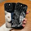 Чехол для телефона из мягкого силикона с принтом волка и кошки из кожи с вертикальным зернением, задняя крышка с полной защитой объектива камеры для Samsung