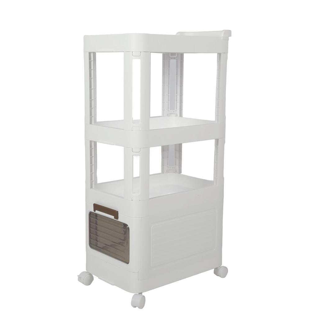 Тележка для хранения на колесах, многофункциональная, большая вместимость, портативная, мобильная, хозяйственная тележка для