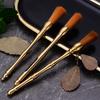Copper Pot Raising Pen Bamboo Type Brass Tea Brush Household Kung Fu Tea Accessories Tea Ceremony Six Gentlemen